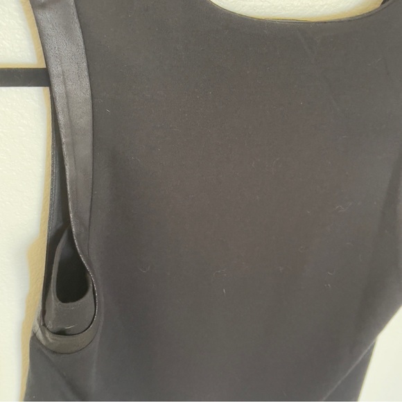 Halogen Faux Leather Black Media Sleeveless Top Size Small - Picture 7 of 8